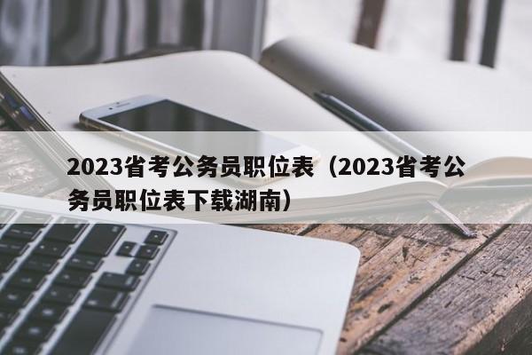 2023省考公务员职位表（2023省考公务员职位表下载湖南）